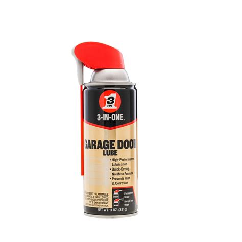 It provides low-friction lubrication and heavy-duty protection. . Garage door lubricant lowes